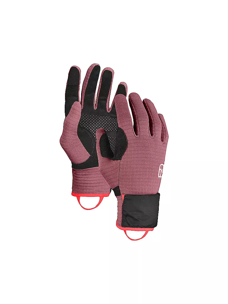 ORTOVOX | Damen  Handschuhe Fleece Grid Cover | Rosa