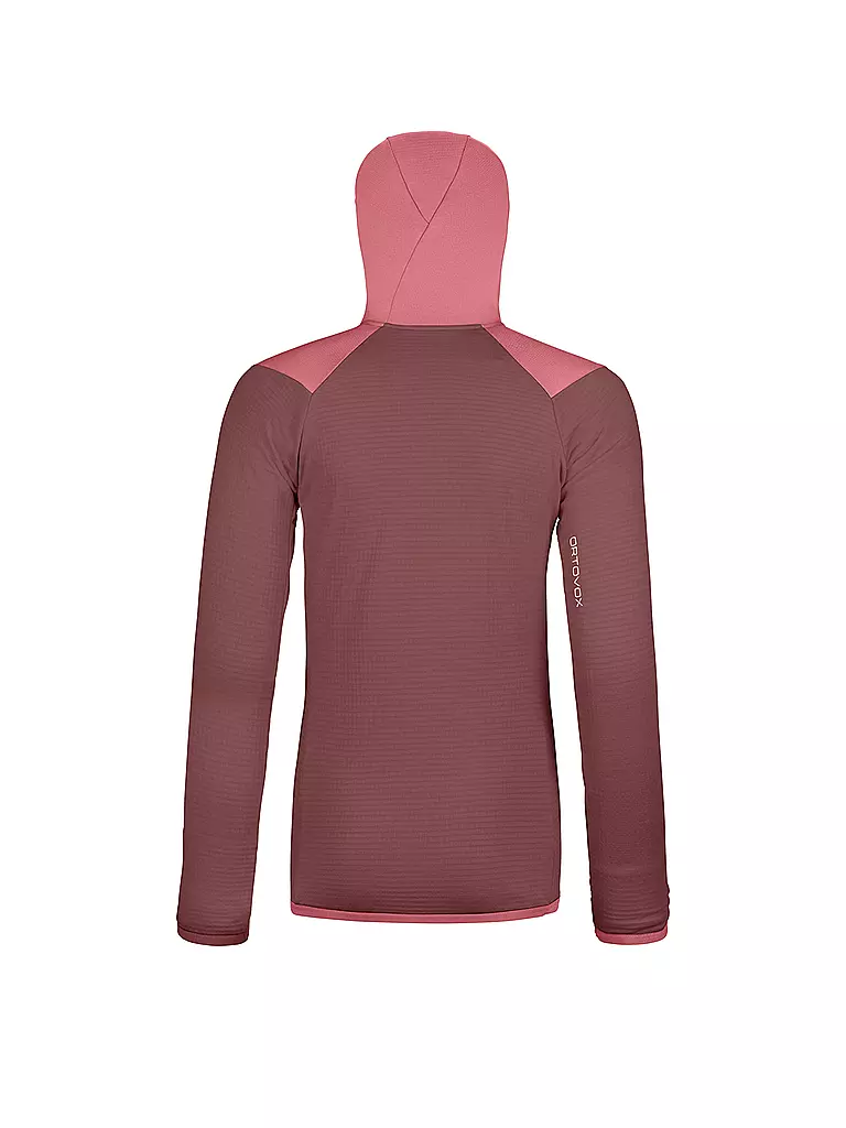 ORTOVOX | Damen Fleecejacke Fleece Grid Hoodie | Coral