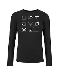 ORTOVOX | Damen Funktionsshirt 185 Merino Brand Outline | Negro