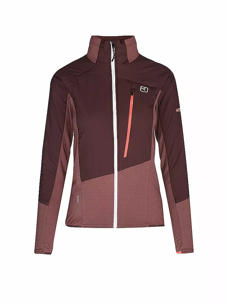 ORTOVOX | Damen Hybridjacke Westalpen | Rojo oscuro