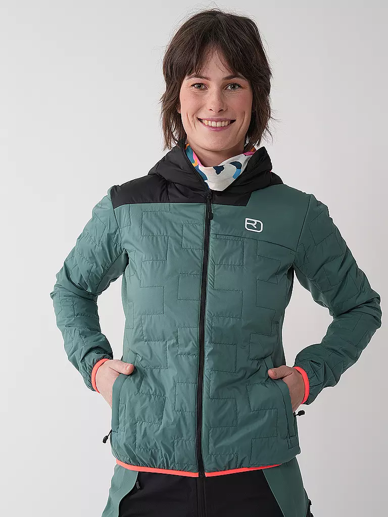 ORTOVOX | Damen Touren Isojacke Piz Badus SW Hoodie | Petróleo