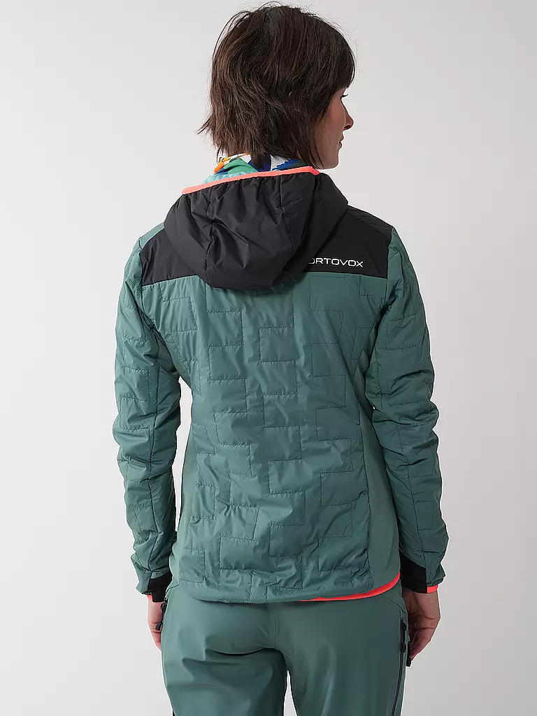 ORTOVOX | Damen Touren Isojacke Piz Badus SW Hoodie | Petróleo
