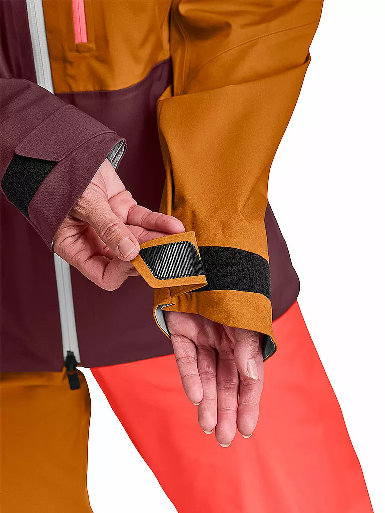 ORTOVOX | Damen Tourenjacke Ortler 3L | Rojo oscuro