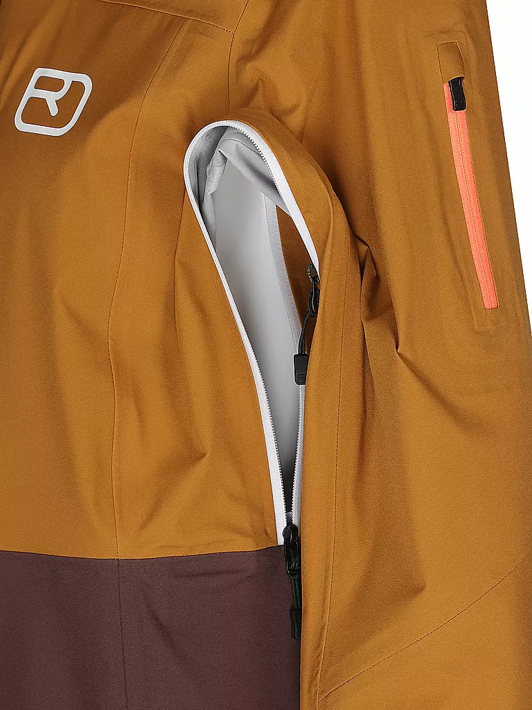 ORTOVOX | Damen Tourenjacke Ortler 3L | Rojo oscuro