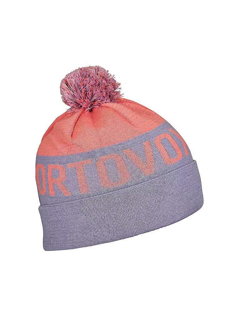 ORTOVOX | Gorro de punto con pompón para mujer | Lila
