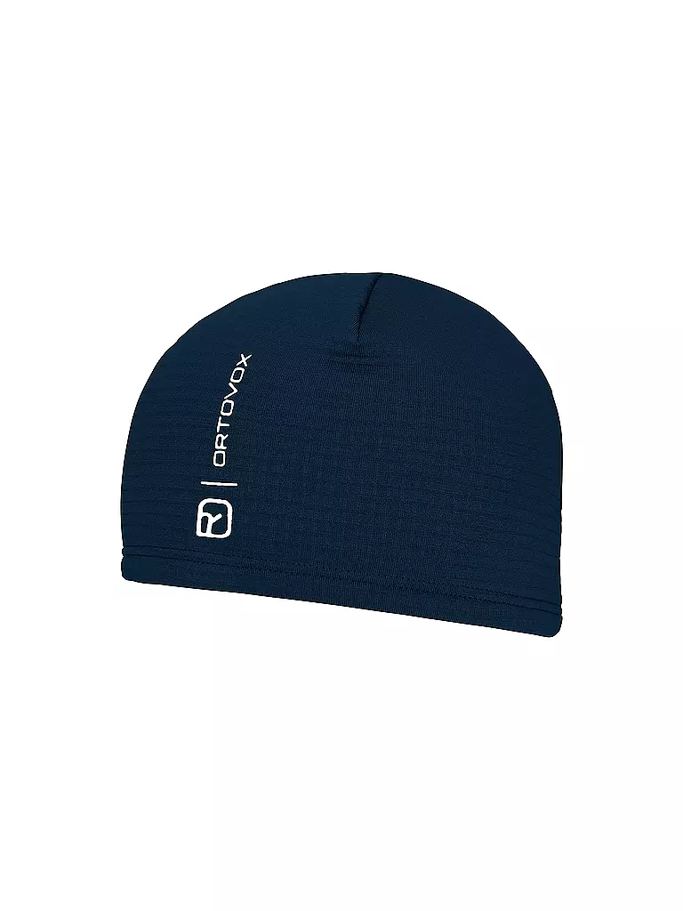 ORTOVOX | Gorro Fleece Grid | Azul oscuro