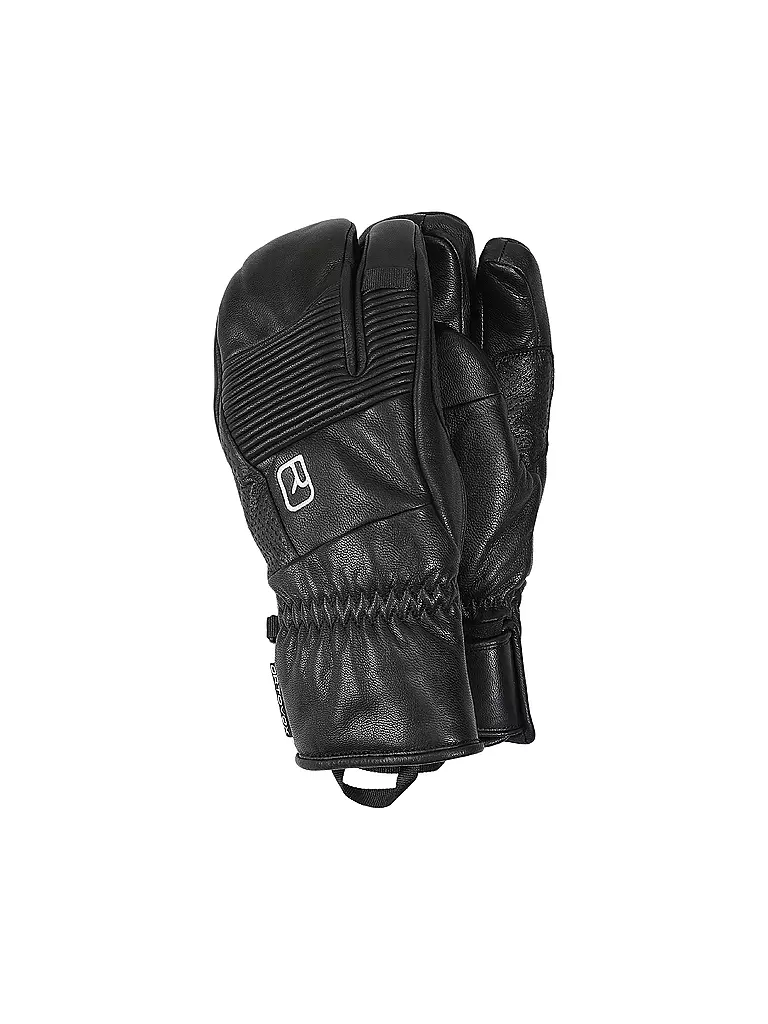 ORTOVOX | Guantes de hombre Full Leather 3 Finger | Negro