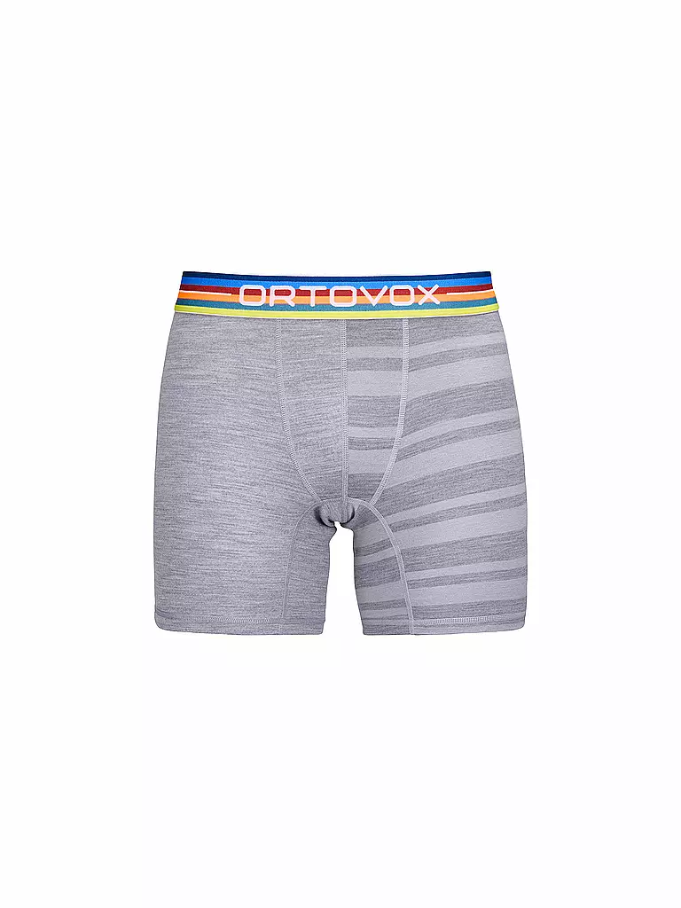 ORTOVOX | Herren Boxer Rock'n'Wool 185 | Gris claro