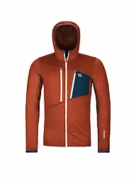ORTOVOX | Herren Fleecejacke Grid Hoodie | Cobre