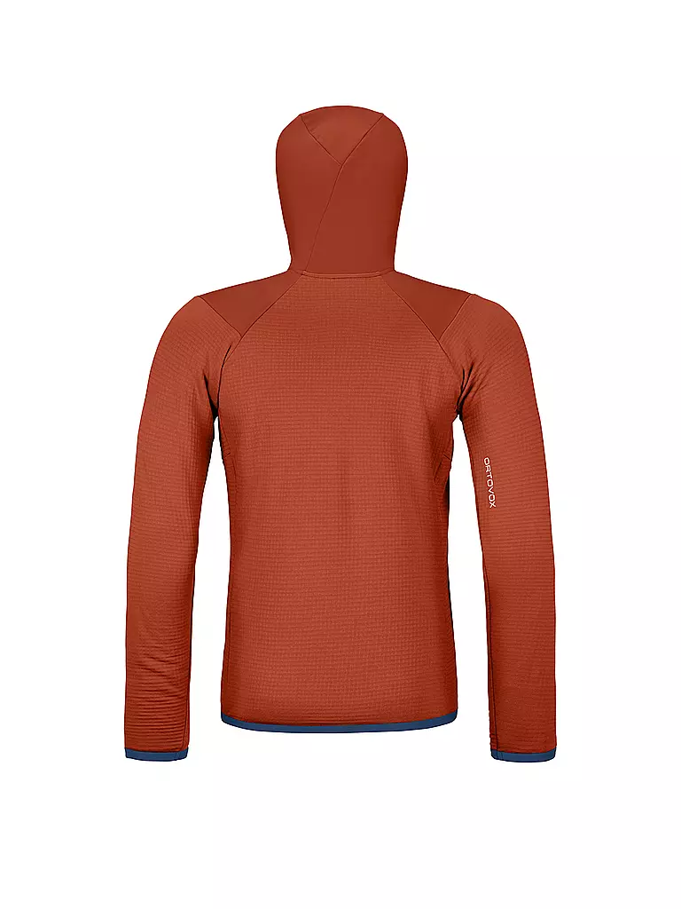 ORTOVOX | Herren Fleecejacke Grid Hoodie | Cobre