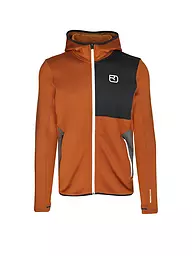 ORTOVOX | Herren Fleecejacke Hoodie | Marrón