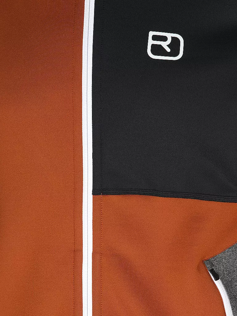 ORTOVOX | Herren Fleecejacke Hoodie | Marrón