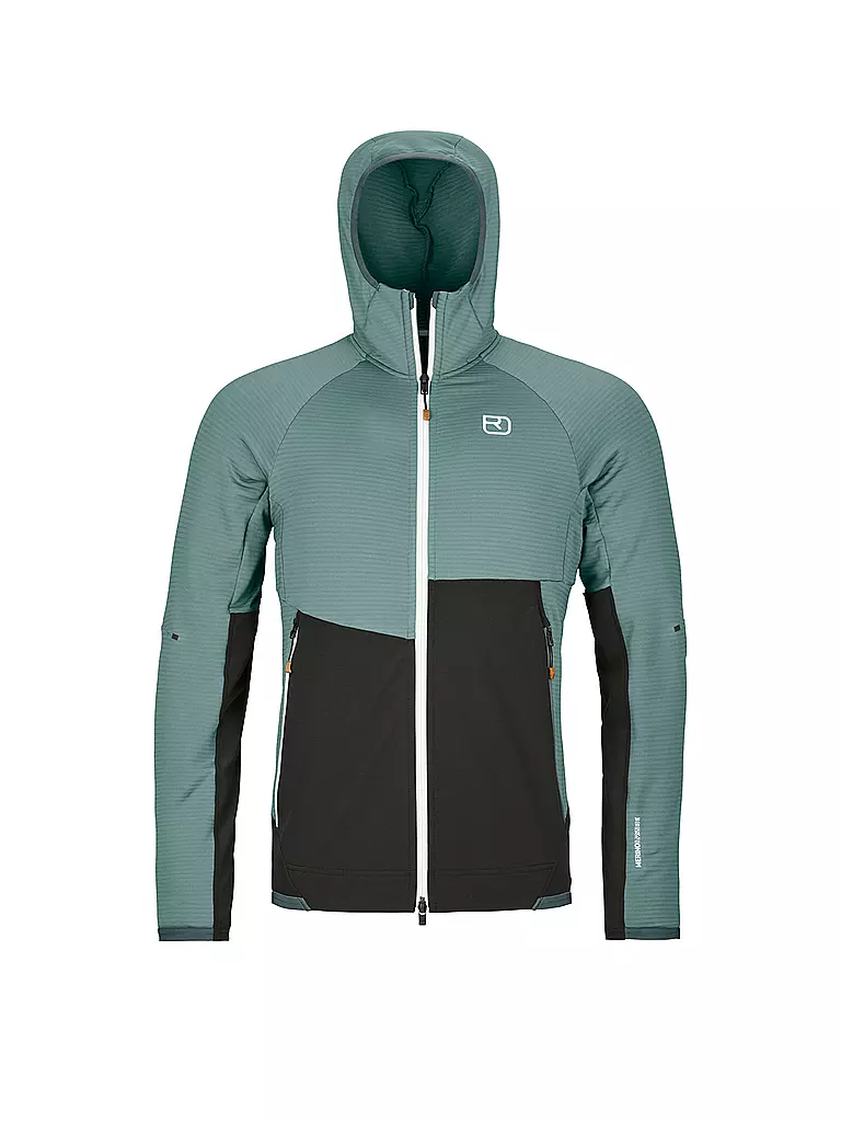 ORTOVOX | Herren Fleecejacke RIB Hoodie | Menta