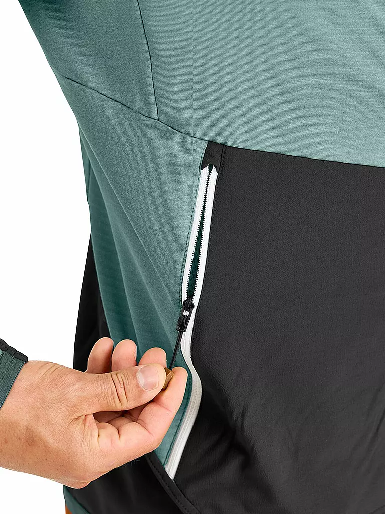 ORTOVOX | Herren Fleecejacke RIB Hoodie | Menta