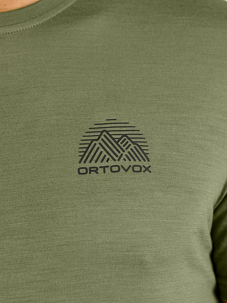 ORTOVOX | Herren Funktionsshirt 120 COOL Tec Stripe | Oliva