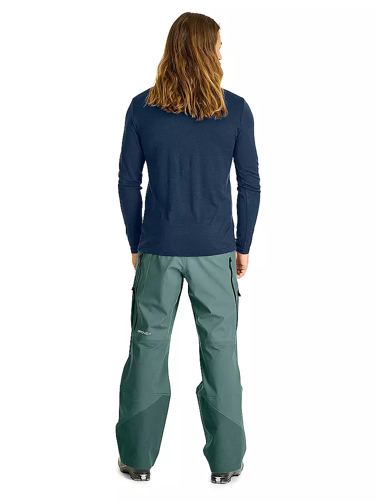 ORTOVOX | Herren Funktionsshirt 185 Merino Brand Outline | Azul oscuro