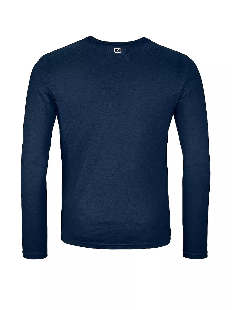 ORTOVOX | Herren Funktionsshirt 185 Merino Brand Outline | Azul oscuro