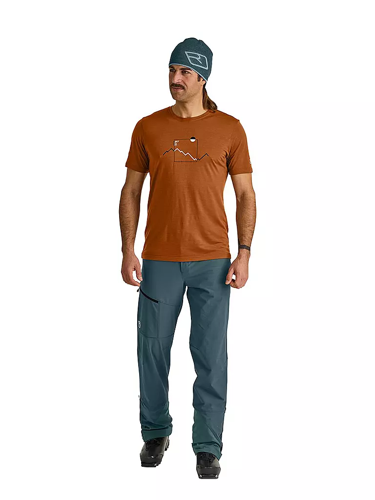 ORTOVOX | Herren Funktionsshirt Peak Focus 150 COOL Tencel | Marrón