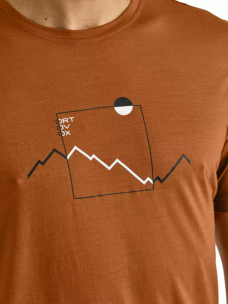 ORTOVOX | Herren Funktionsshirt Peak Focus 150 COOL Tencel | Marrón