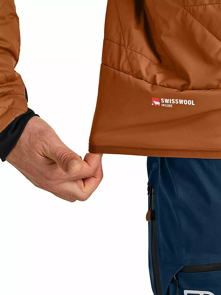 ORTOVOX | Herren Isojacke Piz Boé Swisswool | Marrón