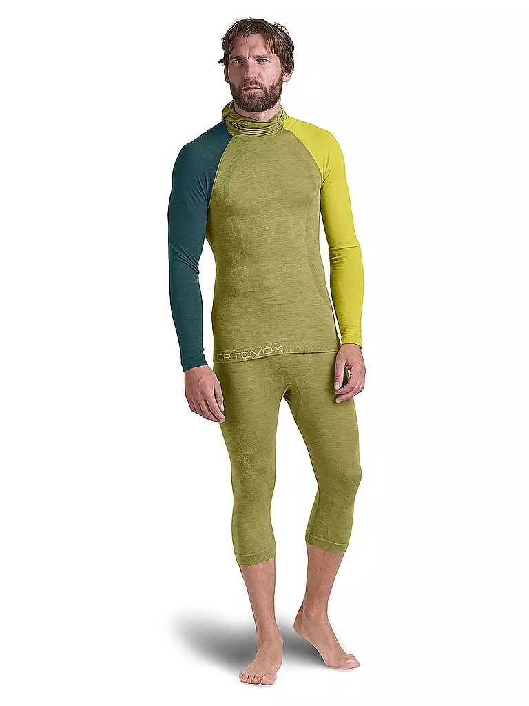 ORTOVOX | Herren Shirt 120 Comp Light Hoodie | Mostaza