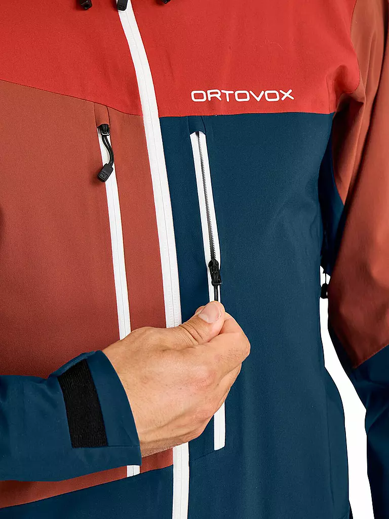 ORTOVOX | Herren Tourenjacke Westalpen 3L Hoodie | Azul oscuro