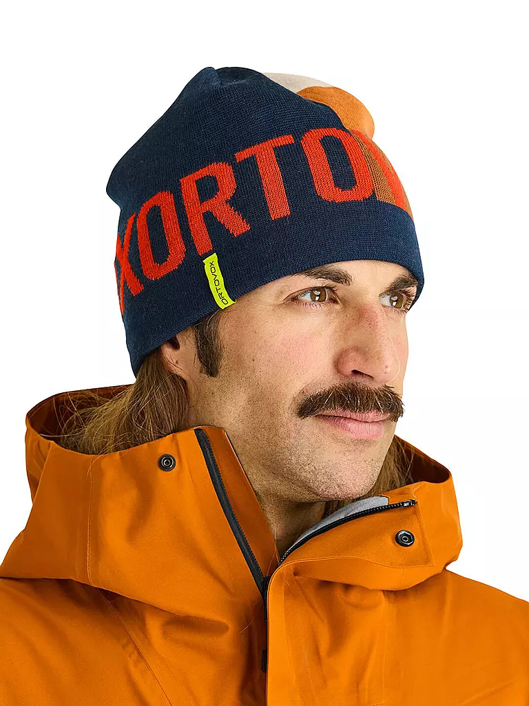 ORTOVOX | Mütze Patchwork | Azul oscuro