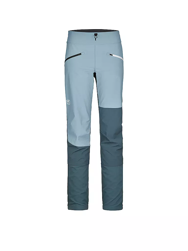 ORTOVOX | Pantalón de esquí de travesía softshell para mujer Punta Berrino | Azul claro