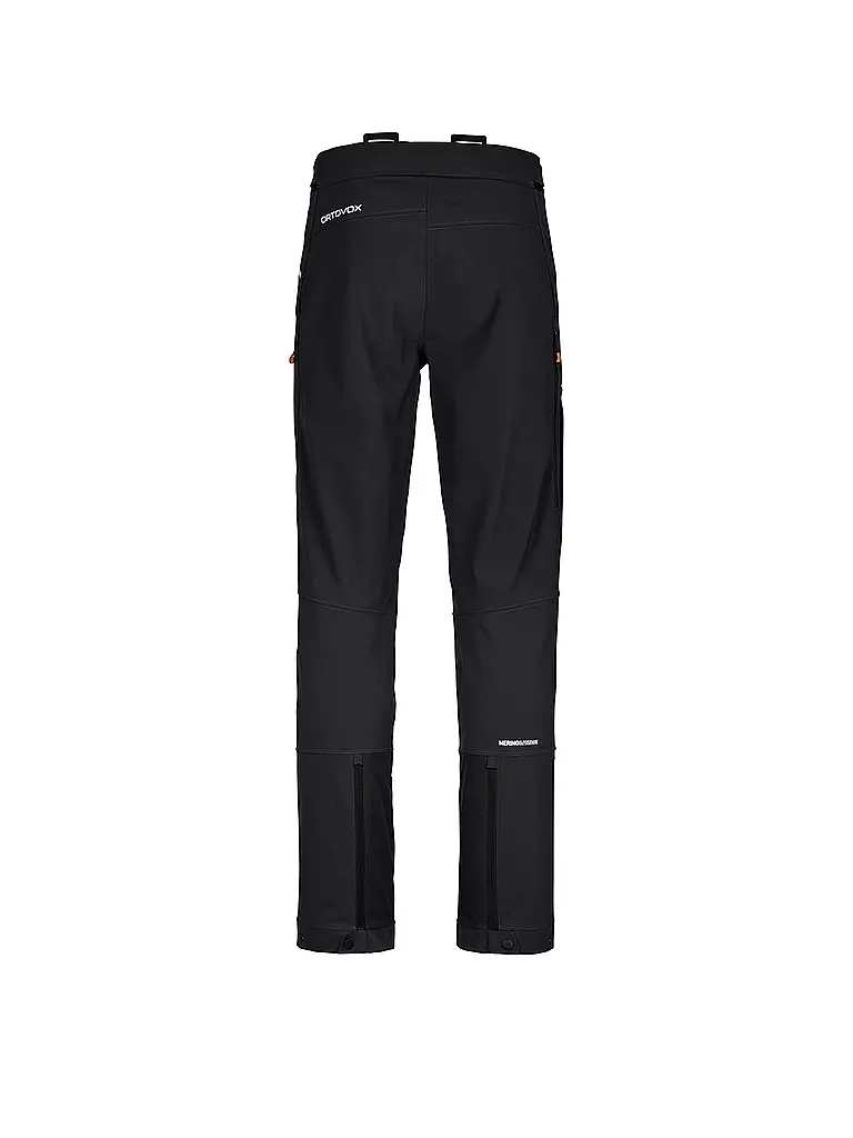 ORTOVOX | Pantalón de esquí de travesía softshell Pizol para hombre | Negro