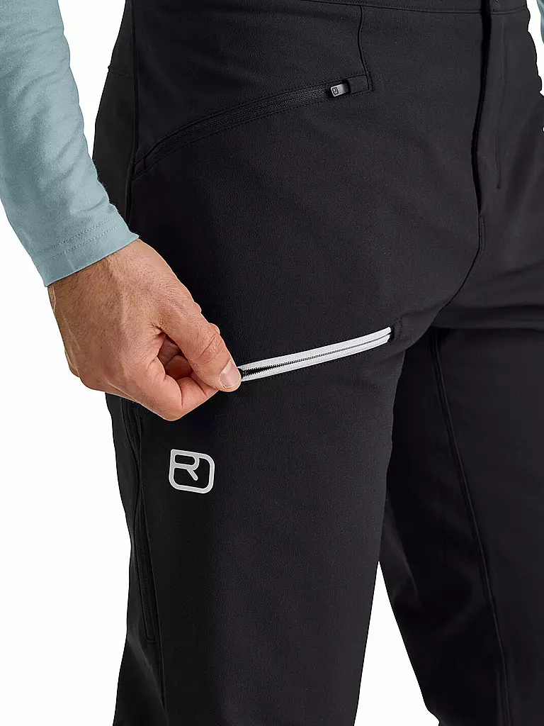 ORTOVOX | Pantalón de esquí de travesía softshell Pizol para hombre | Negro