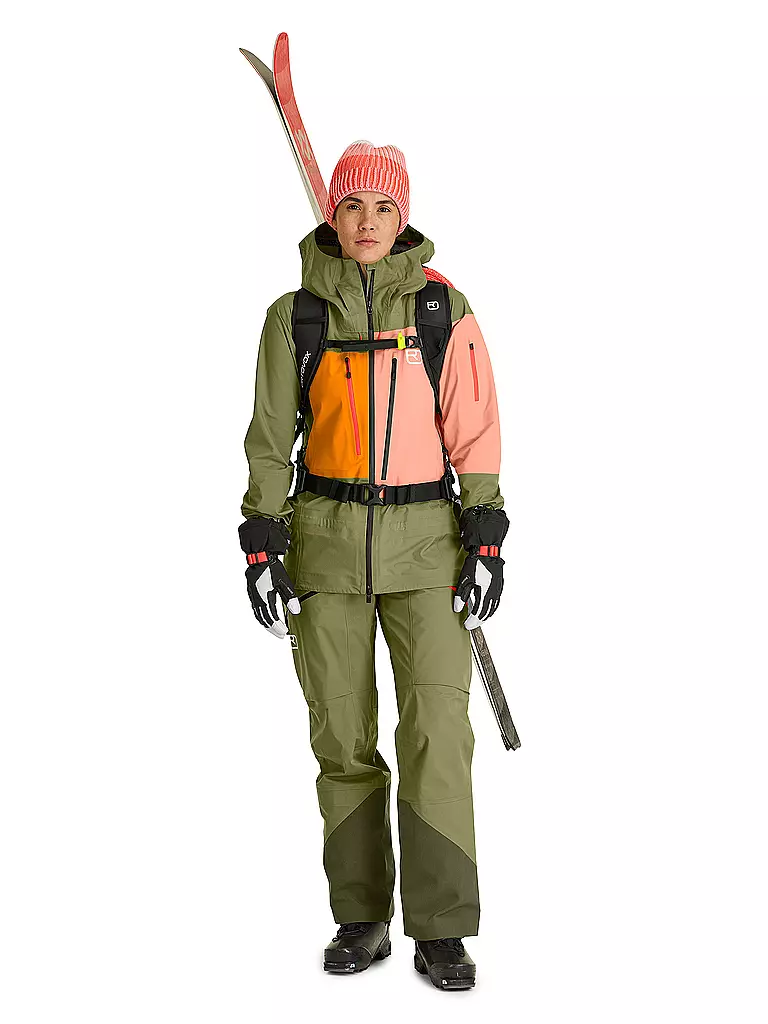 ORTOVOX | Pantalón de travesía para mujer Deep Shell 3L | Oliva