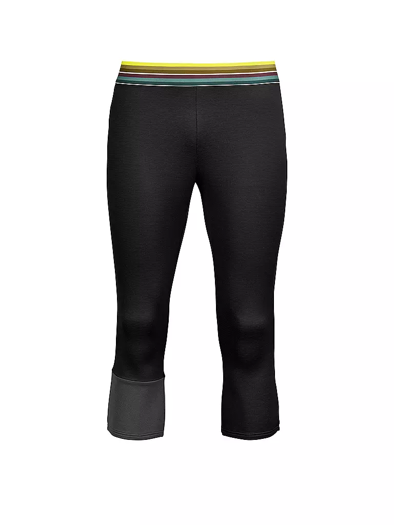 ORTOVOX | Pantalón interior 3/4 de forro polar ligero para hombre | Negro