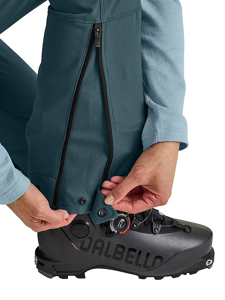 ORTOVOX | Pantalón softshell de travesía para mujer Col Becchei | Petróleo