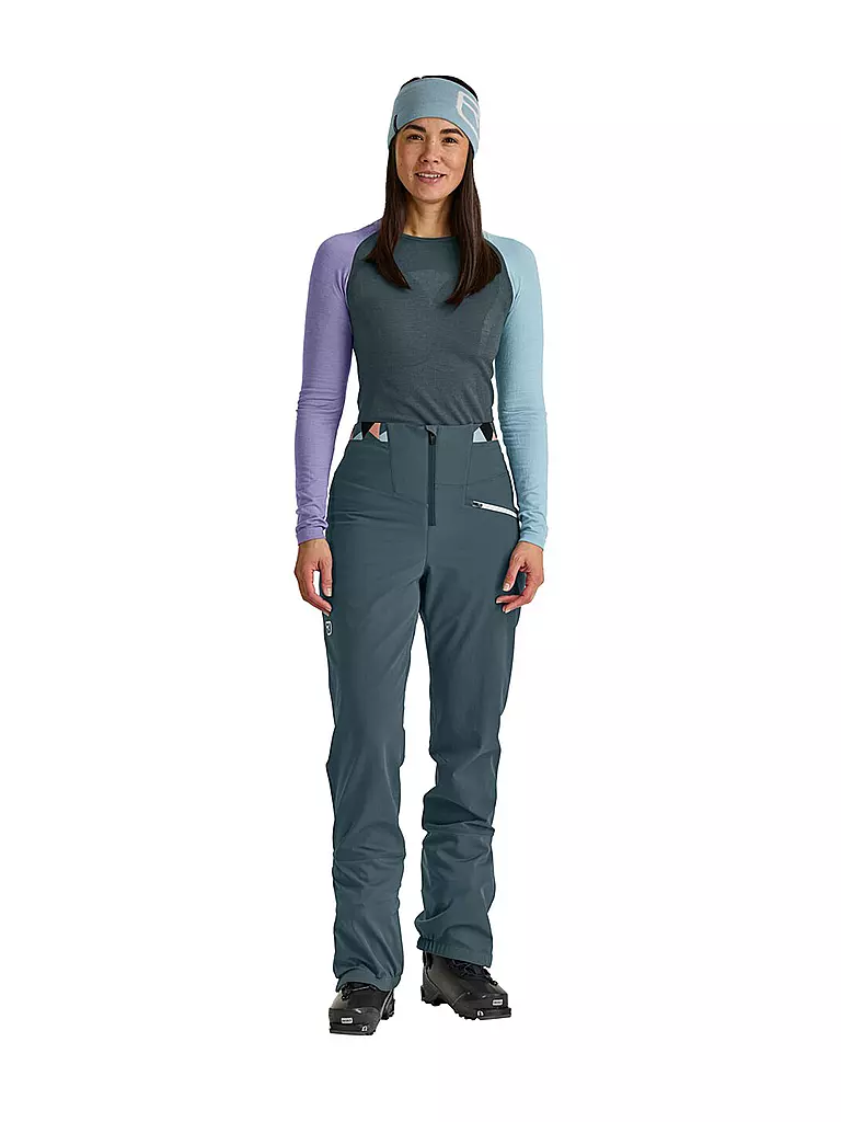 ORTOVOX | Pantalón softshell de travesía para mujer Punta Berrino Stretch | Petróleo