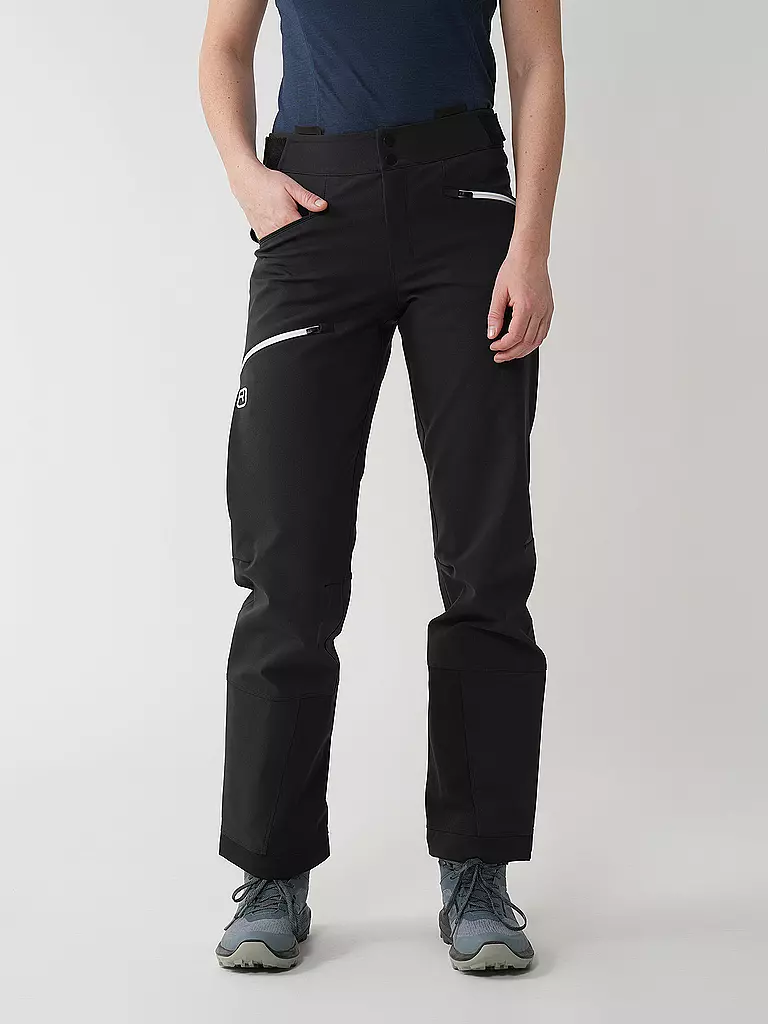 ORTOVOX | Pantalón softshell de travesía Pizol para mujer | Negro