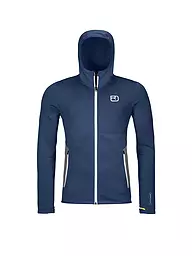ORTOVOX | Herren Fleecejacke Hoodie | Azul oscuro