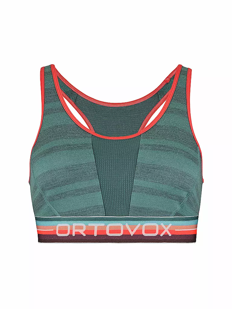 ORTOVOX | Top deportivo de mujer 185 Rock'n'Wool | Verde oscuro