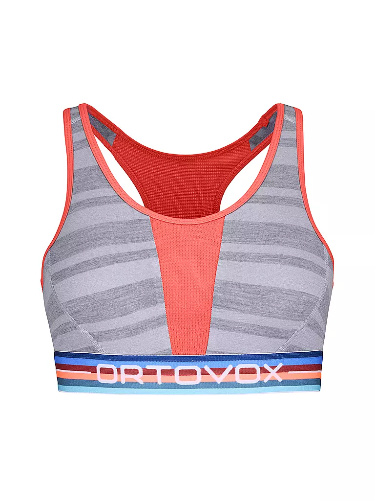 ORTOVOX | Top deportivo de mujer 185 Rock'n'Wool | Gris claro