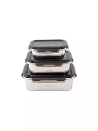 OUTWELL | Set de cajas de camping de 3 piezas | Plata