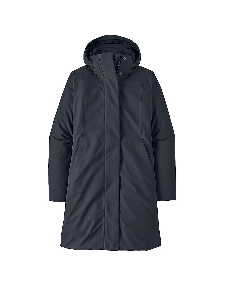 Parka de invierno para mujer Tres 3-en-1 con capucha de plumón azul oscuro L
