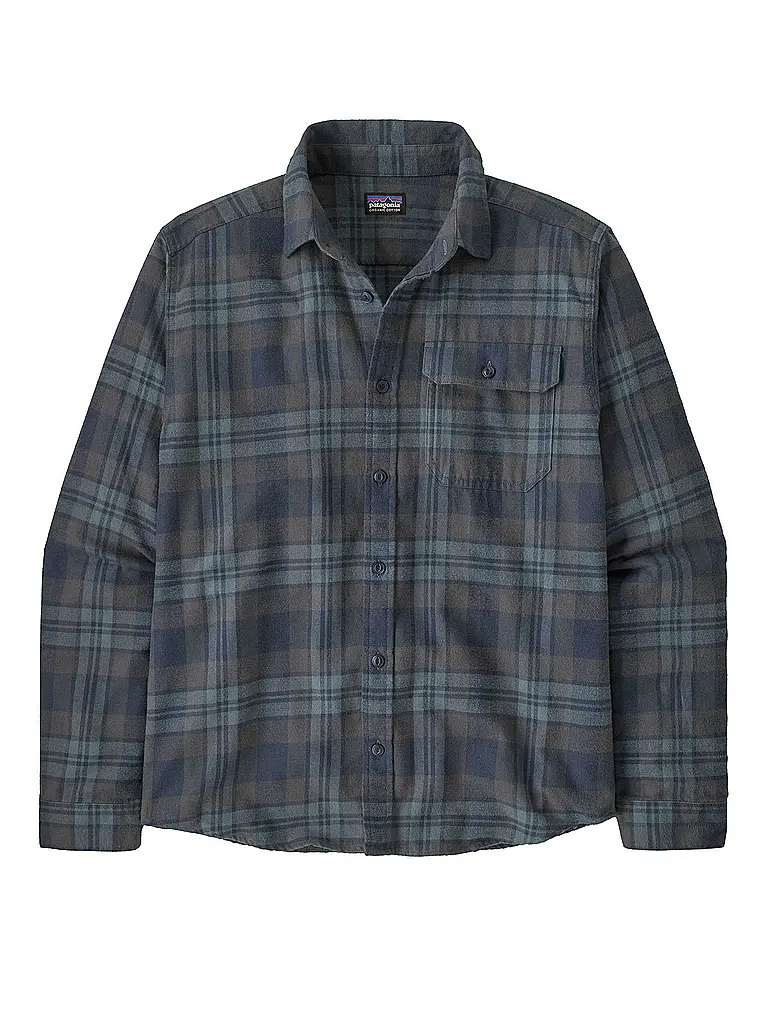 PATAGONIA | Camisa de hombre Cotton in Conversion Lightweight Fjord Flannel | Azul oscuro