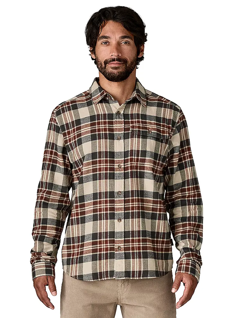 PATAGONIA | Camisa de hombre Cotton in Conversion Lightweight Fjord Flannel | Beige