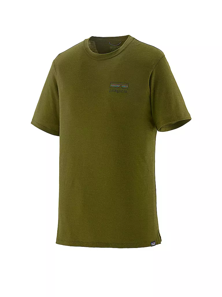 PATAGONIA | Camiseta funcional de hombre Capilene® Cool Merino | Oliva