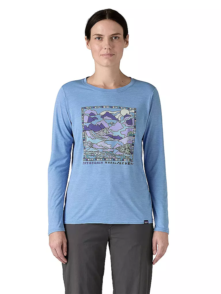 PATAGONIA | Camiseta funcional de mujer Capilene® Cool Daily Graphic | Azul claro