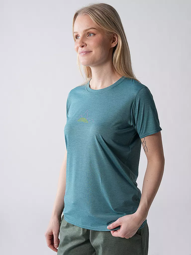 PATAGONIA | Camiseta funcional de mujer Capilene® Cool Daily Graphic | Petróleo