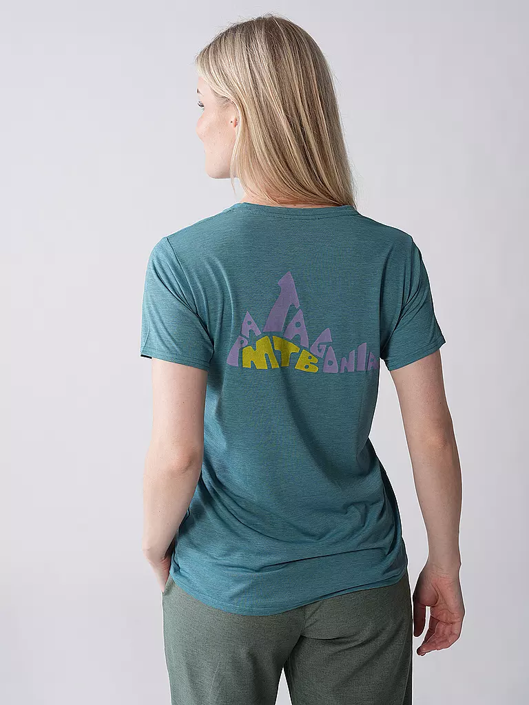 PATAGONIA | Camiseta funcional de mujer Capilene® Cool Daily Graphic | Petróleo