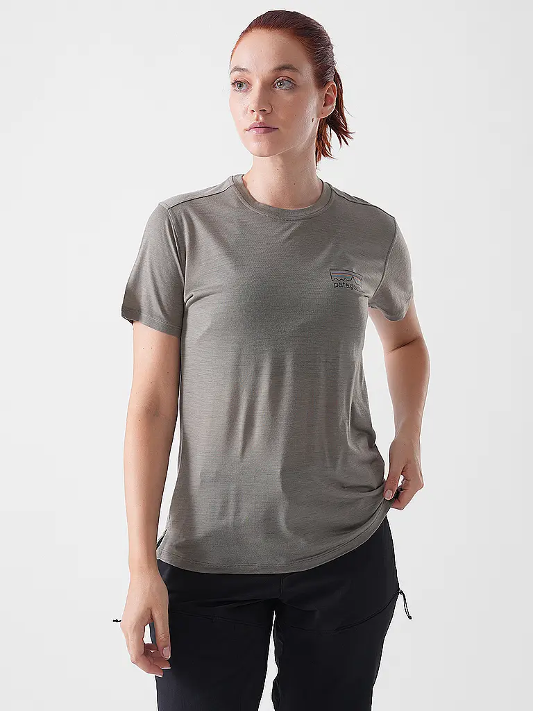 PATAGONIA | Camiseta funcional de mujer Capilene® Cool Merino Graphic | Gris
