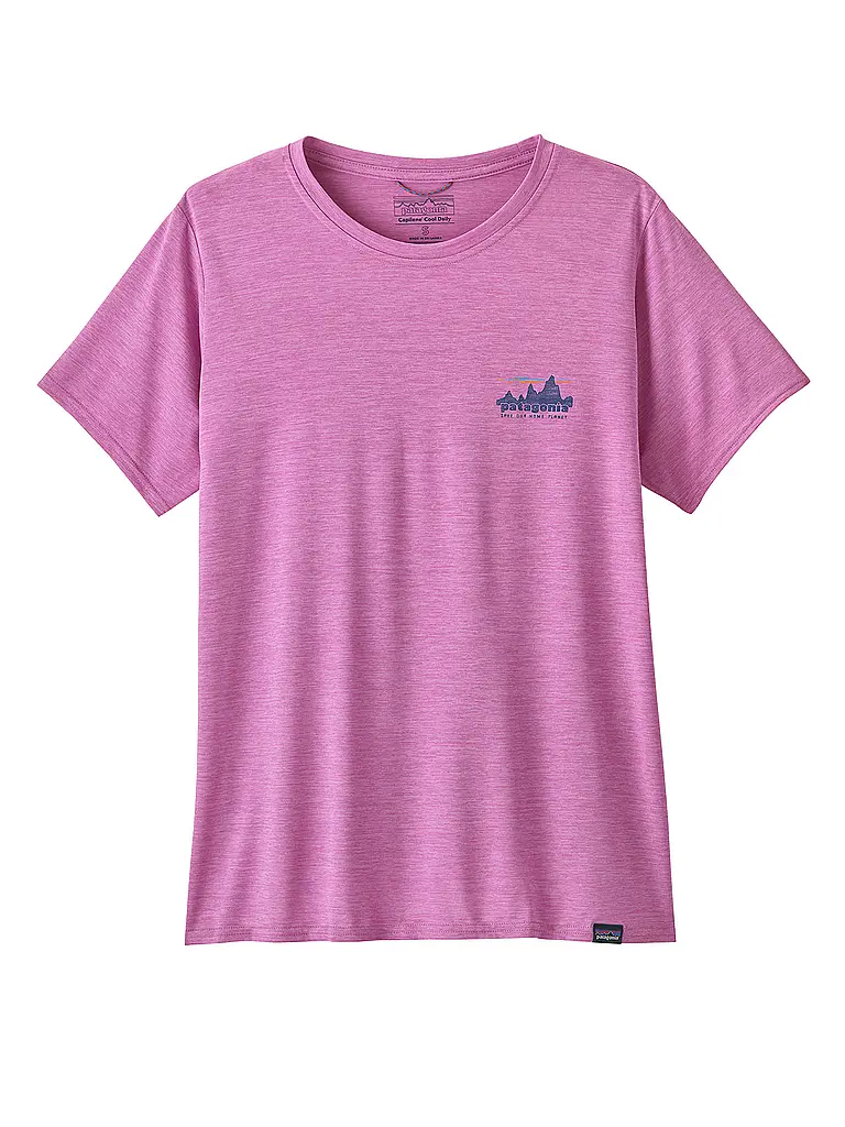 PATAGONIA | Camiseta funcional de mujer Capilene Cool Daily Graphic | Rosa