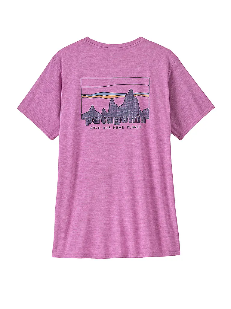 PATAGONIA | Camiseta funcional de mujer Capilene Cool Daily Graphic | Rosa