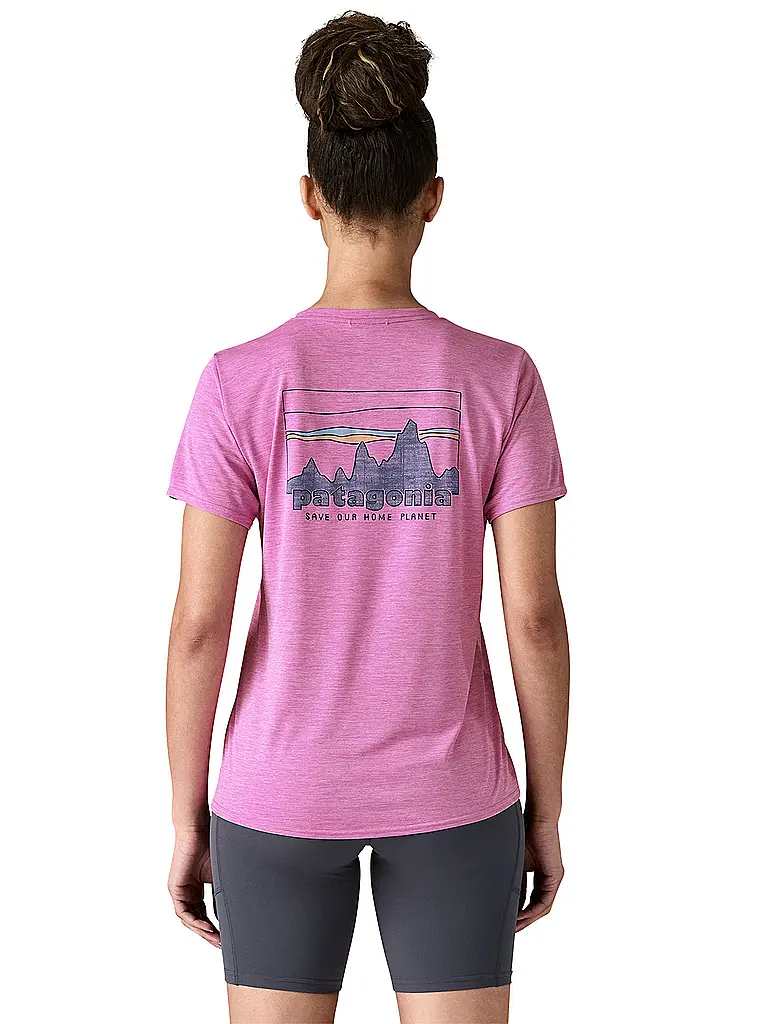 PATAGONIA | Camiseta funcional de mujer Capilene Cool Daily Graphic | Rosa
